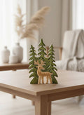 3D Reindeer with a Tree 10x6in