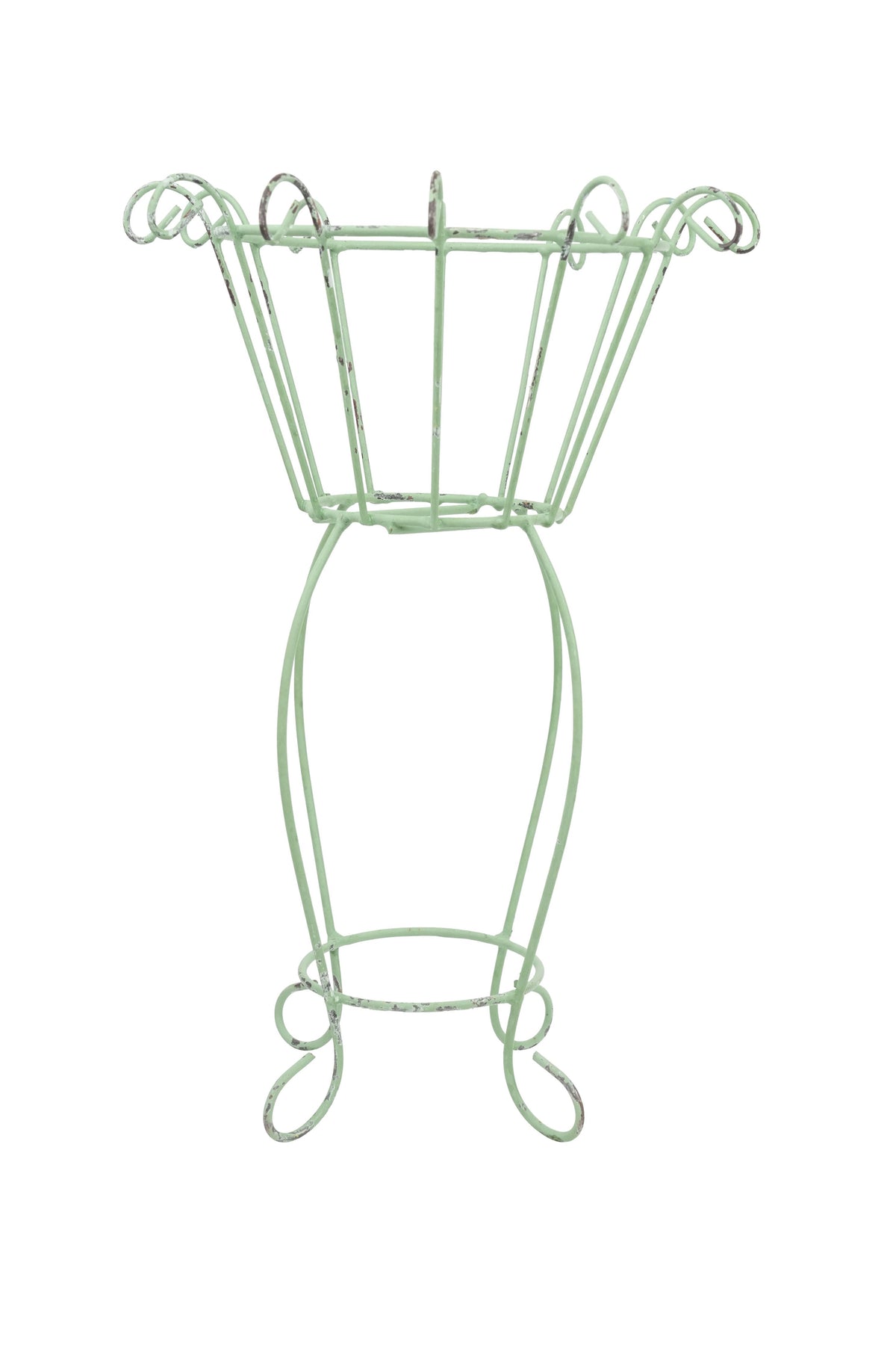 Dalhart Iron Planter Garden Basket-Farmhouse-10x15 in-Green