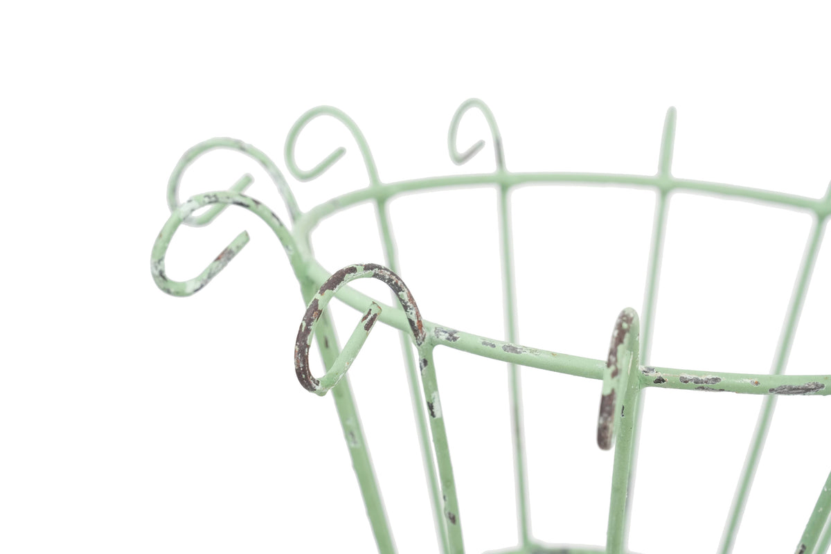 Dalhart Iron Planter Garden Basket-Farmhouse-10x15 in-Green