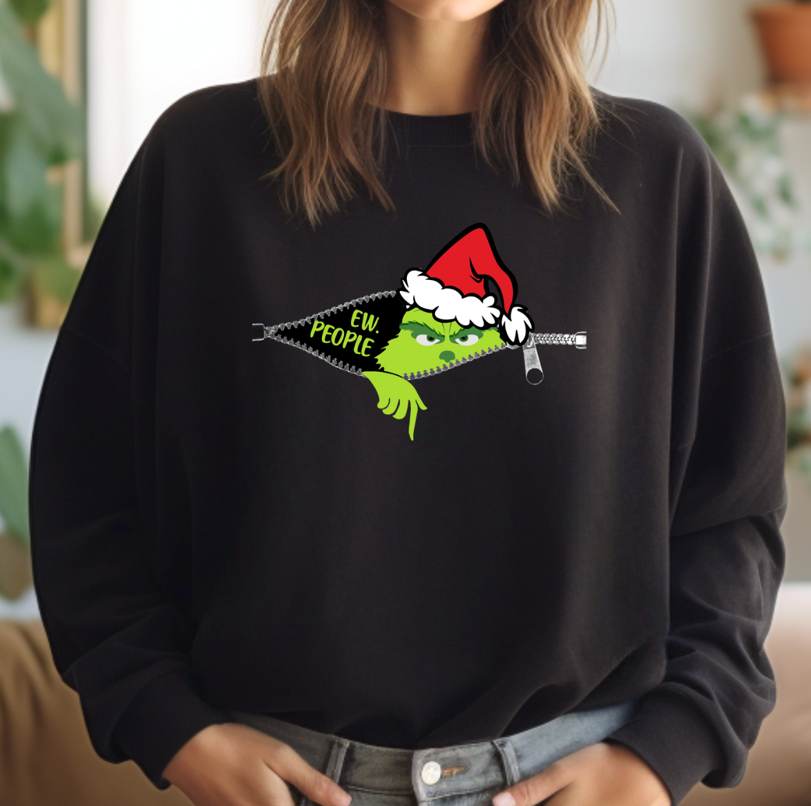 Ew People Grinch Crewneck Sweatshirt